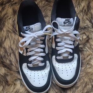 Nike Air Force 1 Black White Sneakers